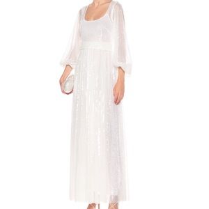 Staud | Sequin Gown (Pearl Color)